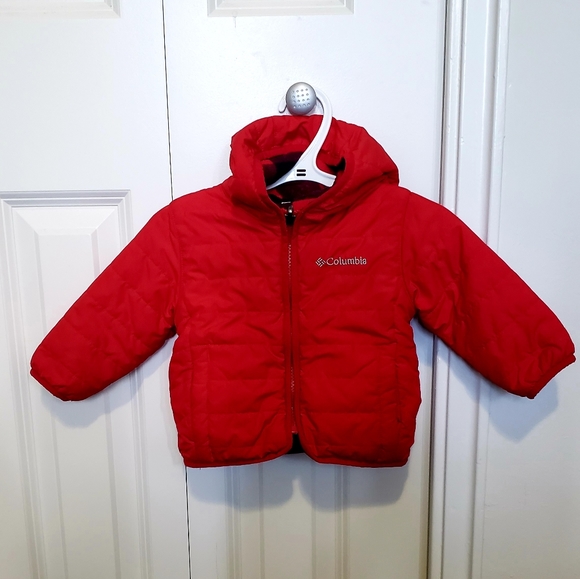 Columbia Infant Double Trouble™ Reversible Jacket-Mountain Red - Picture 3 of 6